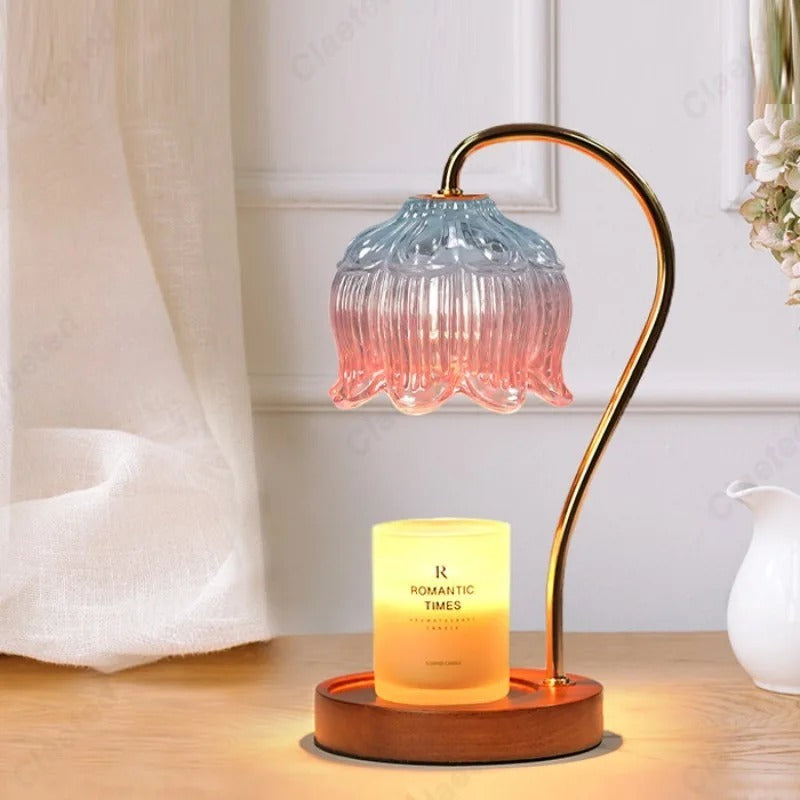 Lampe Chauffe-Bougie En Verre Avec Minuterie Et Variateur – Éclairage Doux Et Ambiance Relaxante Table Lamp Electro Paris