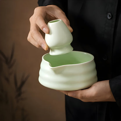 Ensemble Matcha Keramik Traditionnel Pour Cérémonie De Thé Japonaise Authentique Matcha maker Electro Paris
