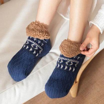 Chaussettes d’Hiver Douces Et Antidérapantes Pour Femmes Avec Confort Optimal Et Sécurité