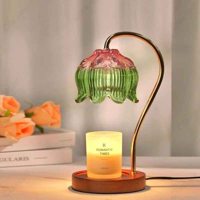 Lampe Chauffe-Bougie En Verre Avec Minuterie Et Variateur – Éclairage Doux Et Ambiance Relaxante Table Lamp Electro Paris