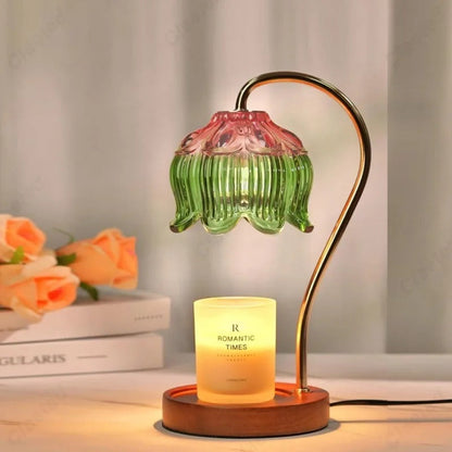 Lampe Chauffe-Bougie En Verre Avec Minuterie Et Variateur – Éclairage Doux Et Ambiance Relaxante Table Lamp Electro Paris