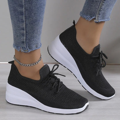 Chaussures de Confort Pour Femmes Avec Soutien Intégré Pour la Posture Fashion Sneakers Athleisure All-year Electro Paris Noir 34