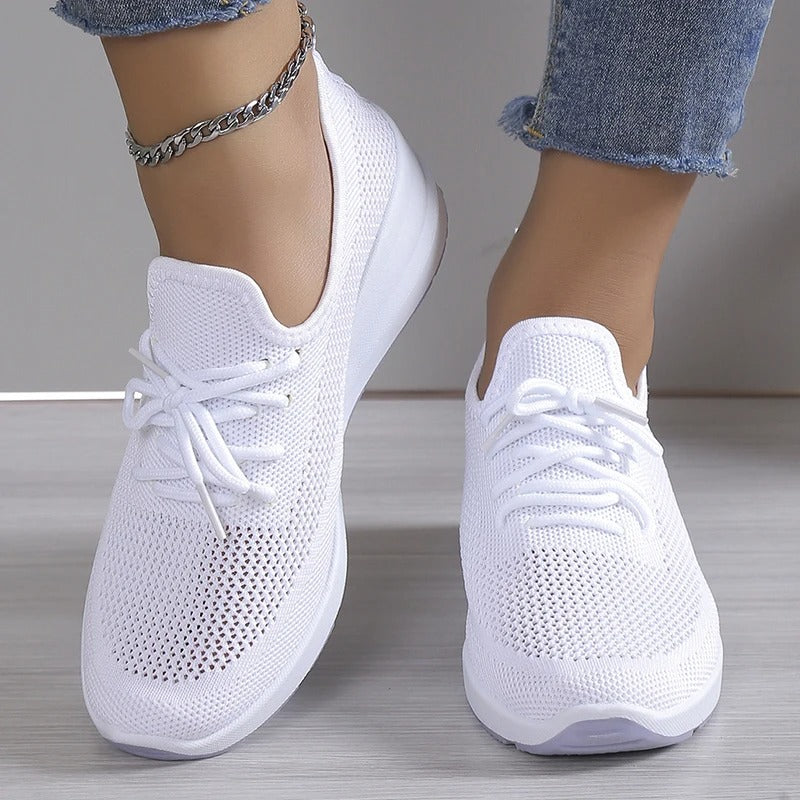 Chaussures de Confort Pour Femmes Avec Soutien Intégré Pour la Posture Fashion Sneakers Athleisure All-year Electro Paris Blanc 34