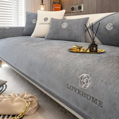 Housse De Canapé Moderne Antidérapante En Tissu Doux Pour Protection Et Style Quotidiens Sofa Cover Electro Paris