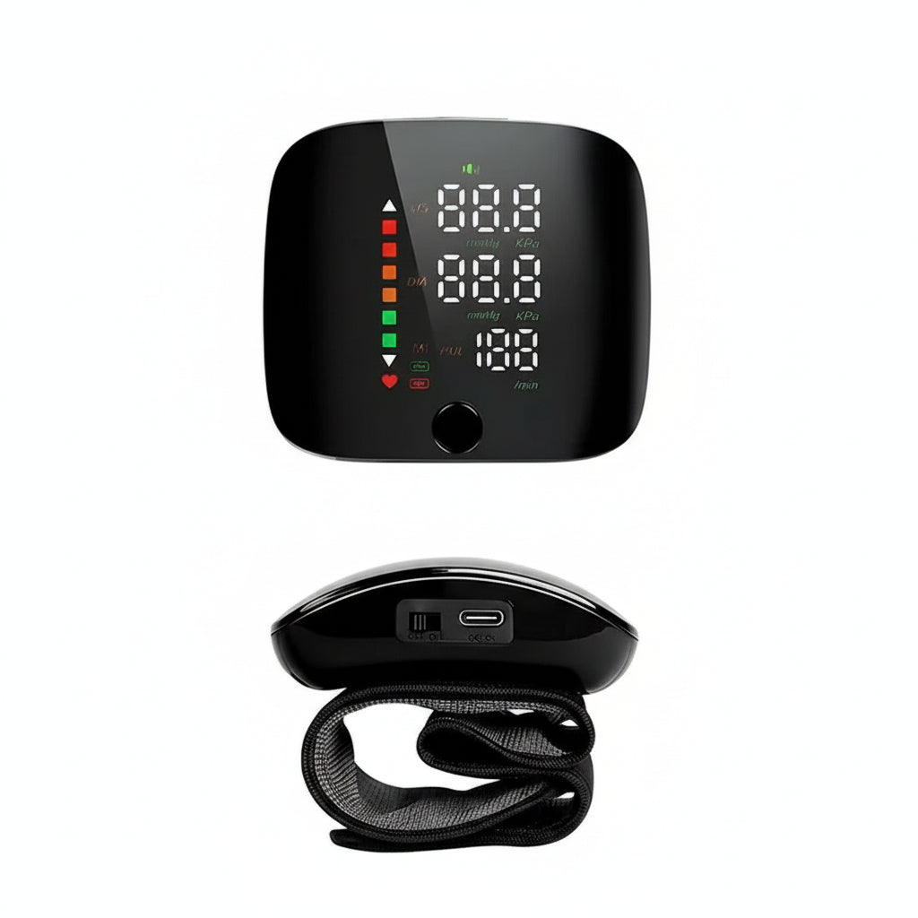 Tensiomètre Électronique de Poignet – Compact, Rechargeable et à Annonces Vocales Blood pressure monitor Electro Paris