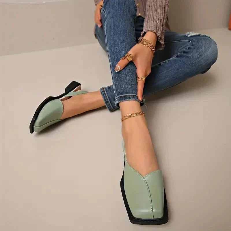 Chaussures Plates – Ballerines Femme Confortables à Bout Carré Women Sandals Electro Paris