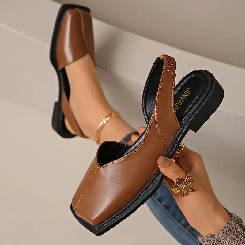 Chaussures Plates – Ballerines Femme Confortables à Bout Carré Women Sandals Electro Paris