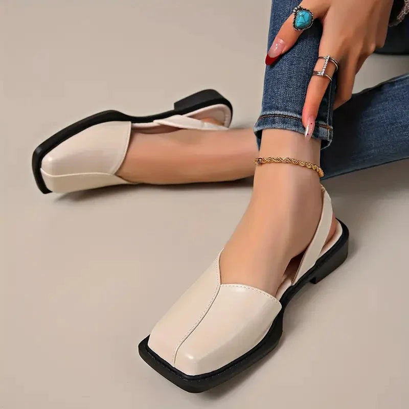 Chaussures Plates – Ballerines Femme Confortables à Bout Carré Women Sandals Electro Paris