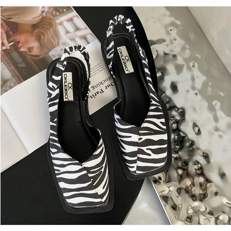 Chaussures Plates – Ballerines Femme Confortables à Bout Carré Women Sandals Electro Paris