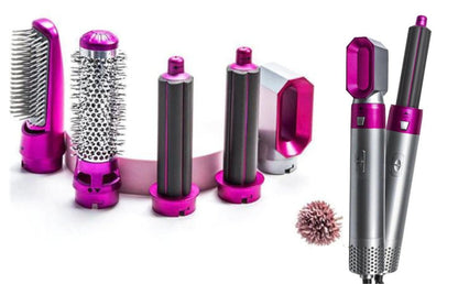 Brosse Coiffante 5 En 1 Avec Effet Coanda Et Technologie Ionique Pour Séchage Et Boucles Beauty & Care Electro Paris