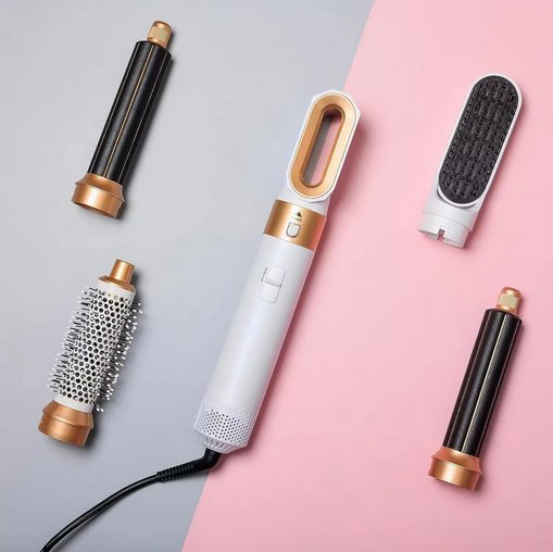 Brosse Coiffante 5 En 1 Avec Effet Coanda Et Technologie Ionique Pour Séchage Et Boucles Beauty & Care Electro Paris