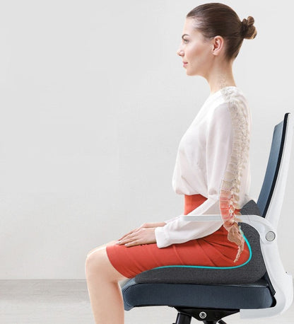 Coussin Orthopédique en Mousse à Mémoire de Forme – Design en L pour un Alignement Parfait de la Colonne Vertébrale Seat cushion Electro Paris