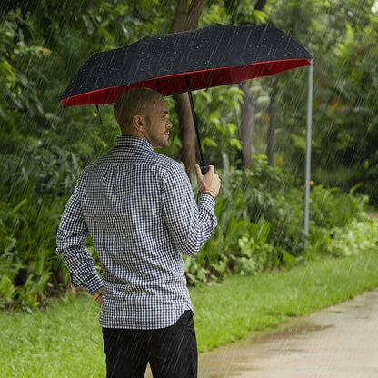 Parapluie Tempête Anti-Vent Pliable et Robuste – Protection Totale Contre la Pluie et le Vent Umbrella Electro Paris