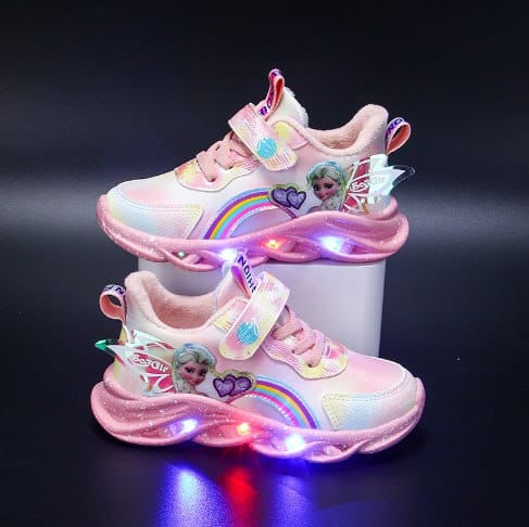 Chaussures LED Paillettes Arc-en-Ciel – Baskets Amusantes Lumineuses Pour Enfants Actifs Shoes Electro Paris