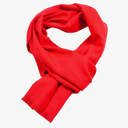 Écharpe En Cachemire Unie Pour Femme Avec Chaleur Et Élégance Luxueuse Scarfs Electro Paris Rouge