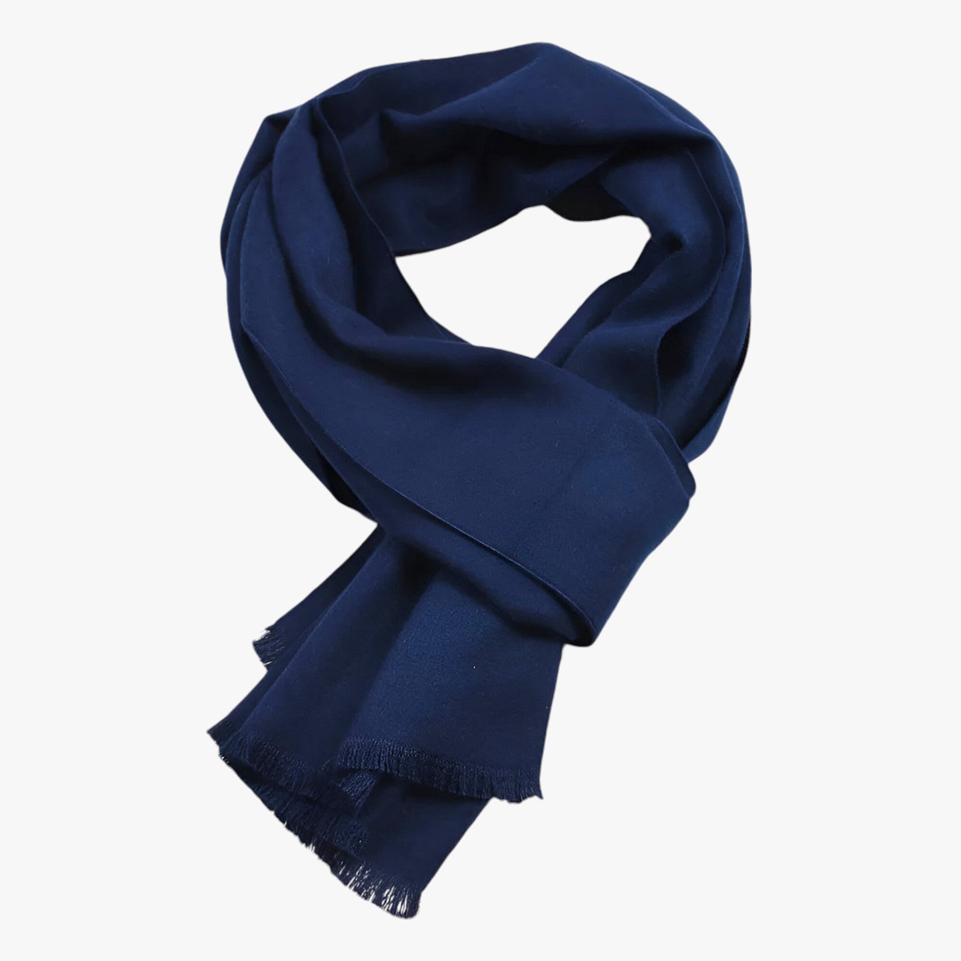 Écharpe En Cachemire Unie Pour Femme Avec Chaleur Et Élégance Luxueuse Scarfs Electro Paris Marine Bleu