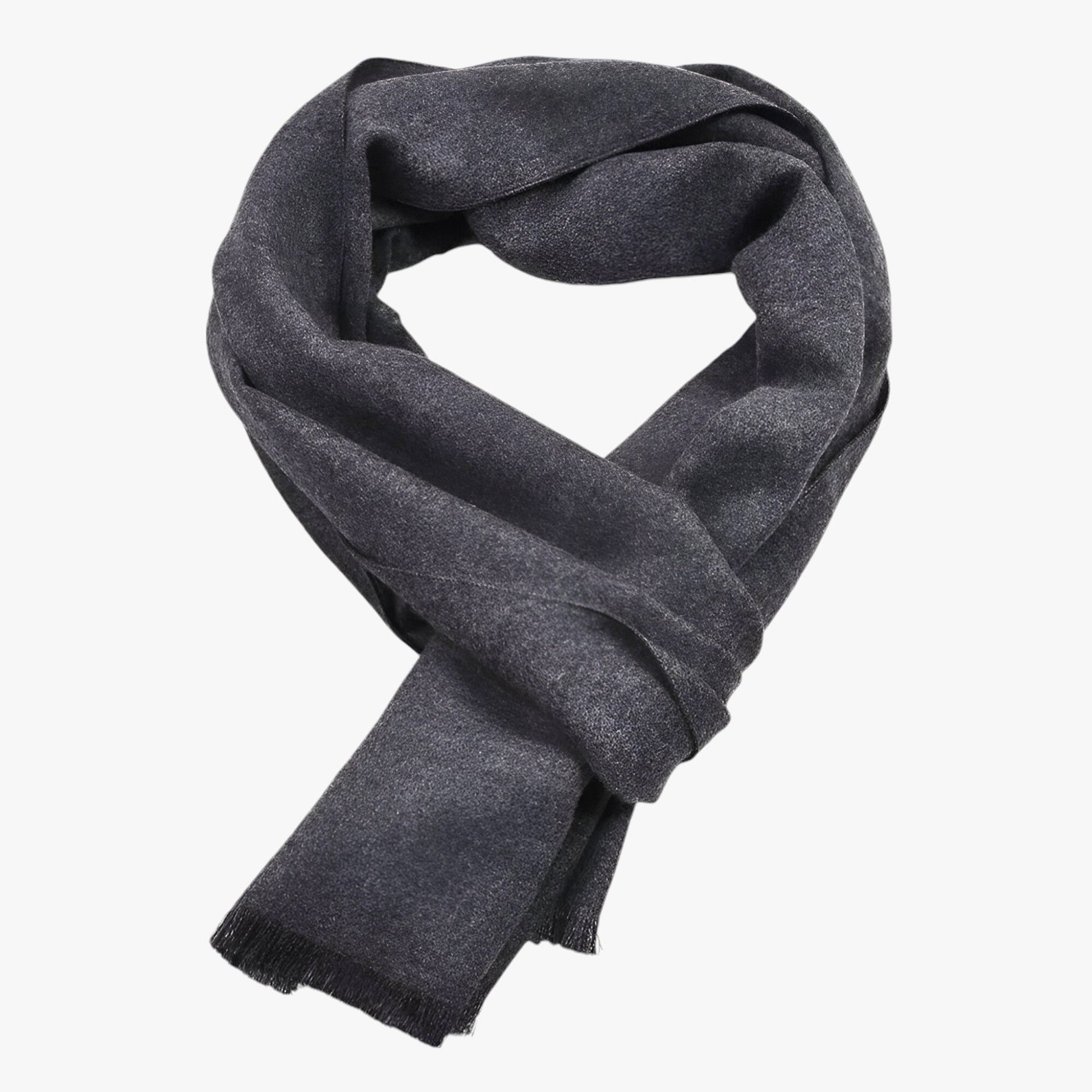 Écharpe En Cachemire Unie Pour Femme Avec Chaleur Et Élégance Luxueuse Scarfs Electro Paris Gris foncé