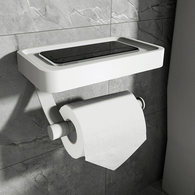 Porte-Papier Toilette en Acier Inoxydable – Accessoire de Salle de Bain Mural et Élégant Bathroom accessories Electro Paris Blanc