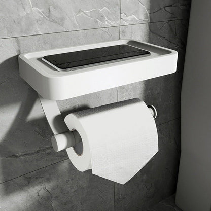 Porte-Papier Toilette en Acier Inoxydable – Accessoire de Salle de Bain Mural et Élégant Bathroom accessories Electro Paris Blanc