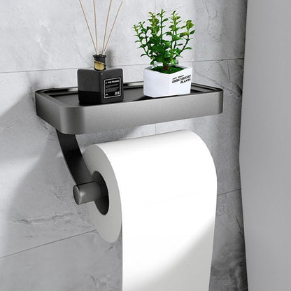 Porte-Papier Toilette en Acier Inoxydable – Accessoire de Salle de Bain Mural et Élégant Bathroom accessories Electro Paris Gris