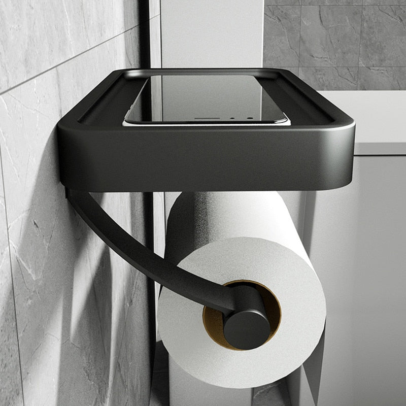 Porte-Papier Toilette en Acier Inoxydable – Accessoire de Salle de Bain Mural et Élégant Bathroom accessories Electro Paris