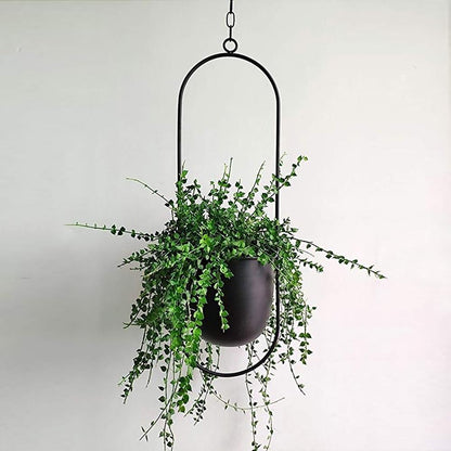 Vase Suspendu Élégant Pour Plantes D’Intérieur En Métal Minimaliste Plant Cages & Supports Electro Paris