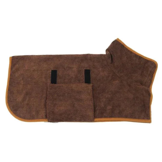 Peignoir Pour Chien Ultra-Absorbant Pour Un Séchage Rapide Et Confort Optimal Dog dress Electro Paris Marron XS