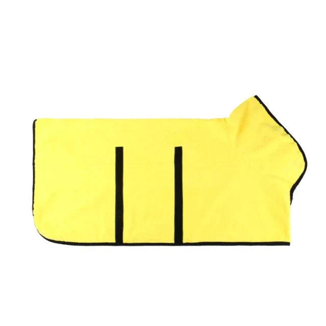 Peignoir Pour Chien Ultra-Absorbant Pour Un Séchage Rapide Et Confort Optimal Dog dress Electro Paris Jaune XS