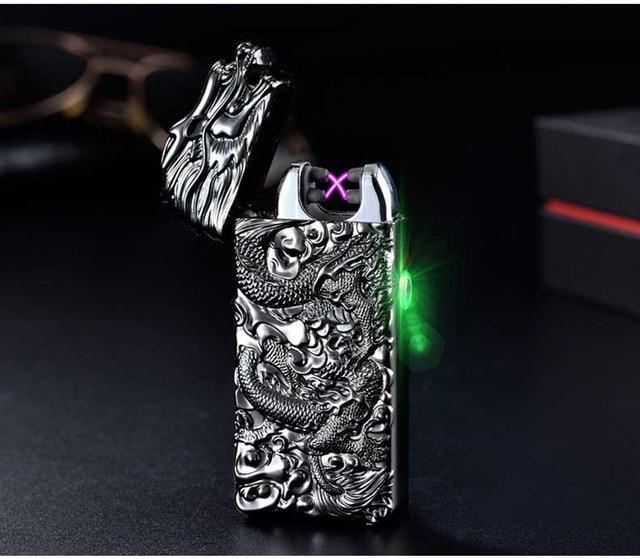 Briquet Plasma Dragon Portable Léger Et Résistant Au Vent Sans Butane