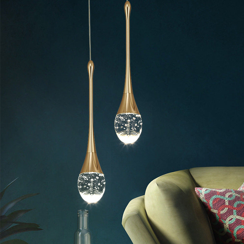 Lampe Suspendue En Verre Cristal Moderne Pour Ambiances Élégantes Et Intérieurs Contemporains Ceiling Light Fixtures Electro Paris Lampe double dorée