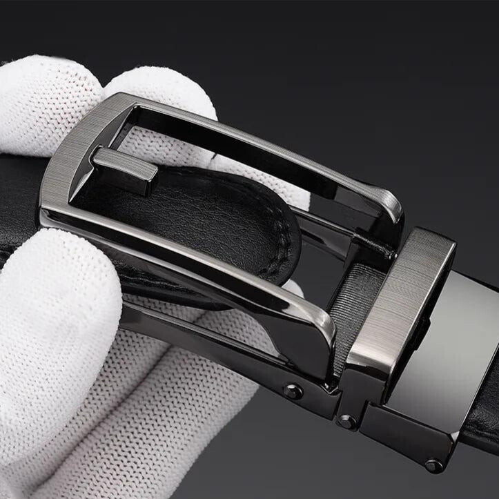 Ceinture Homme Réglable En Cuir De Luxe Avec Boucle Automatique Pour Un Ajustement Parfait Et Confort Quotidien Men's Belt Electro Paris