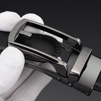 Ceinture Homme Réglable En Cuir De Luxe Avec Boucle Automatique Pour Un Ajustement Parfait Et Confort Quotidien Men's Belt Electro Paris