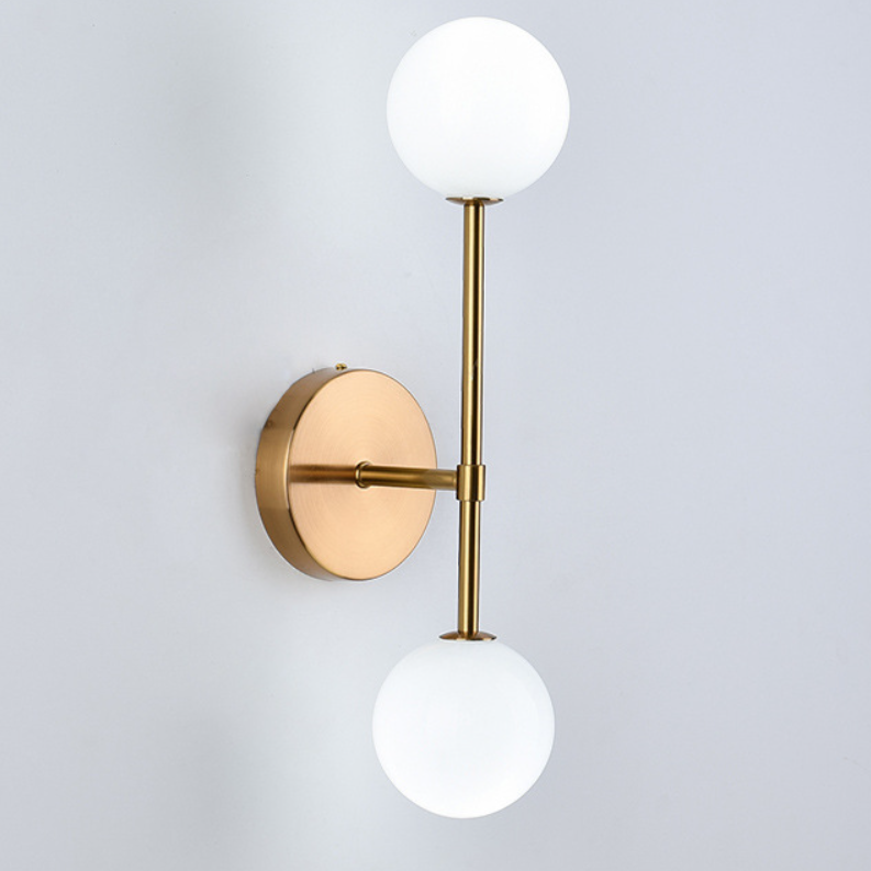 Applique murale LED moderne en forme de boule de verre pour chambres et salons Wall lamps Electro Paris Or Blanc chaud