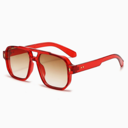 Lunettes Aviateur Vintage Premium – Élégance Classique et Style Intemporel Electro Paris Rouge