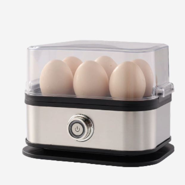 Cuiseur à Œufs Électrique pour 6 Œufs – Bouilloire Rapide pour Œufs Durs ou Pochés Appareils de cuisine Electro Paris Argent