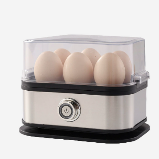 Cuiseur à Œufs Électrique pour 6 Œufs – Bouilloire Rapide pour Œufs Durs ou Pochés Appareils de cuisine Electro Paris Argent
