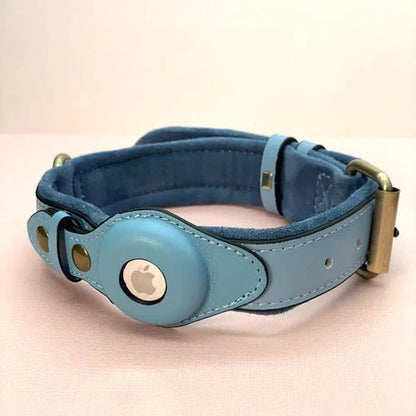 Collier de Chien – Suivi Facile avec AirTag pour la Sécurité et le Confort Premium AirTag Dog Collar Electro Paris Bleu S