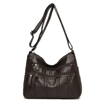 Sac Bandoulière Serena en Cuir Souple Women's bag Electro Paris