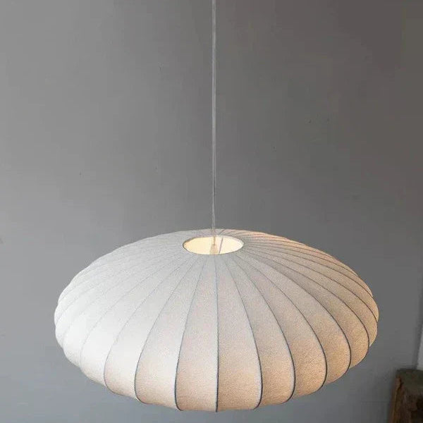 Lampe Suspendue en Soie avec Cristaux – Élégante Suspension SilkCrown en Soie pour Intérieur Suspension luminaire Electro Paris