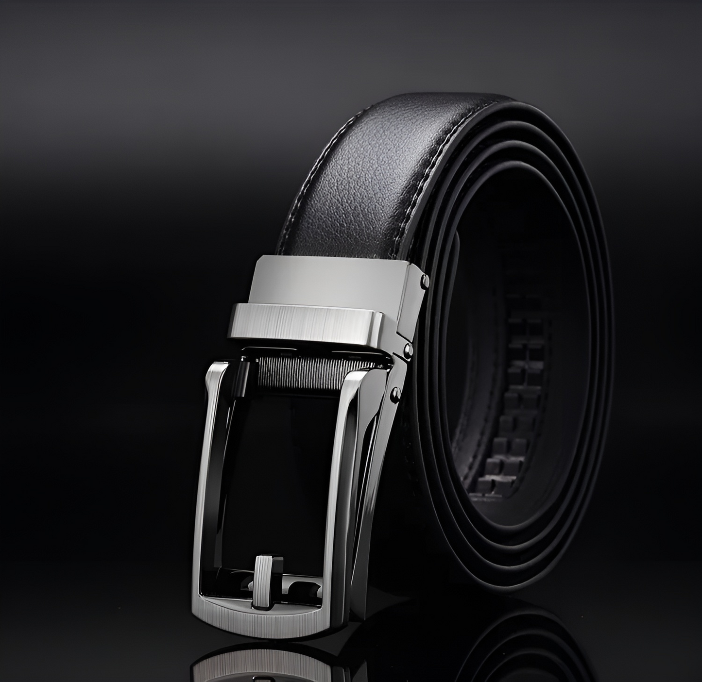 Ceinture Homme Réglable En Cuir De Luxe Avec Boucle Automatique Pour Un Ajustement Parfait Et Confort Quotidien Men's Belt Electro Paris