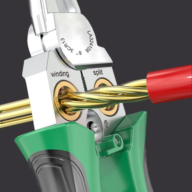 Pince à Dénuder et Coupe-Câble – 8-en-1 avec Fonction de Test Électrique Tools Electro Paris