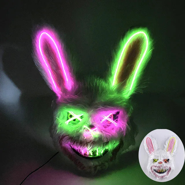 Masque LED Lumineux d'horreur – Visage Effrayant qui s'illumine pour Halloween Toys & Games Electro Paris