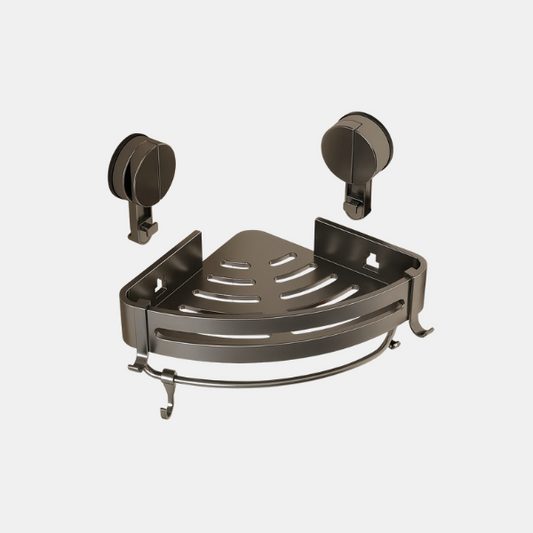 Étagère d'Angle à Ventouse pour Douche – Organisateur de Rangement de Salle de Bain Sans Perçage Organisateurs de salle de bain Electro Paris Triangle