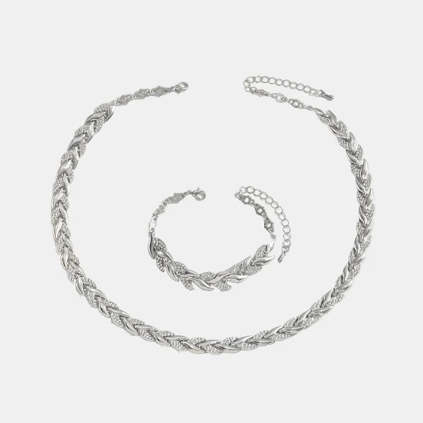 Ensemble de Bijoux Élégant à Motif Queue de Poisson – Finition Stylée et Captivante Jewelry Electro Paris Argent