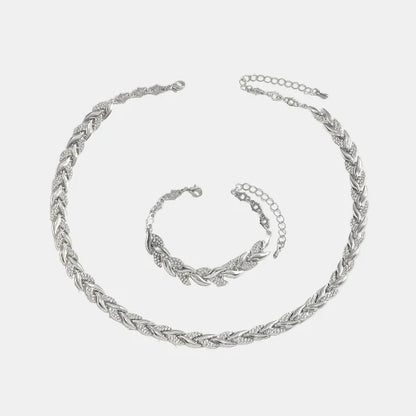 Ensemble de Bijoux Élégant à Motif Queue de Poisson – Finition Stylée et Captivante Jewelry Electro Paris Argent