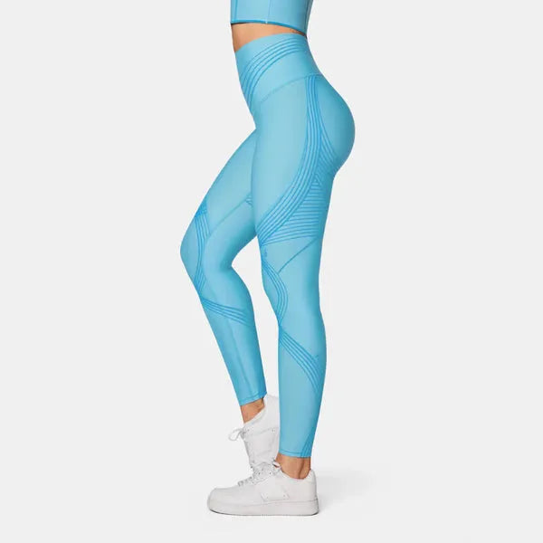 Leggings Anti-Cellulite Taille Haute – Maintien Remodelant avec Coupe Épurée Leggings Electro Paris Bleu S