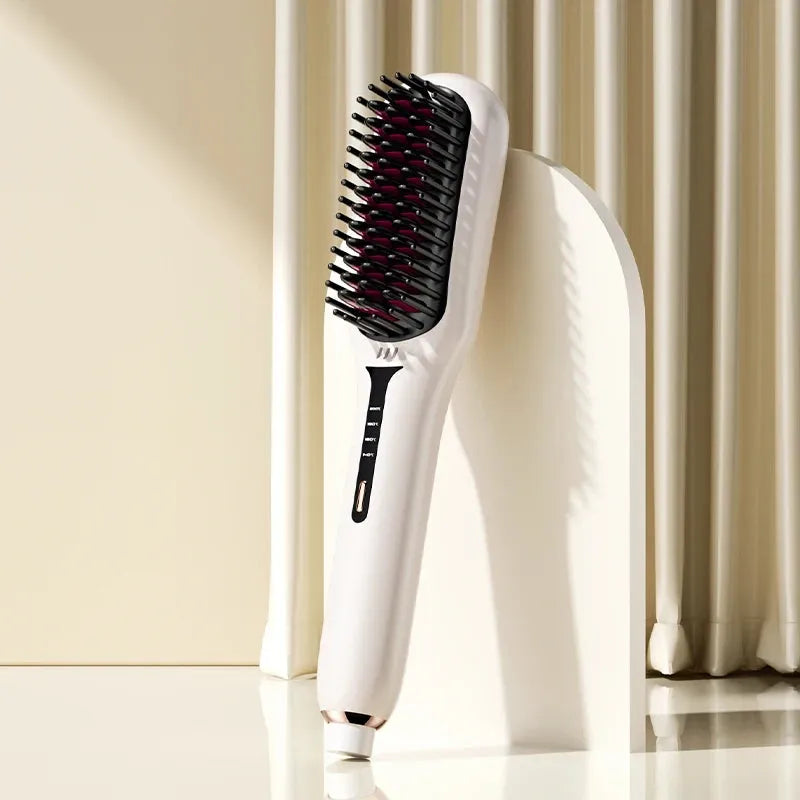Brosse Lissante pour Cheveux – Coiffage Lisse, Rapide & Sans Frisottis Hair styling tool Electro Paris Beige