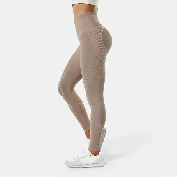Leggings Anti-Cellulite Taille Haute – Maintien Remodelant avec Coupe Épurée Leggings Electro Paris Beige S