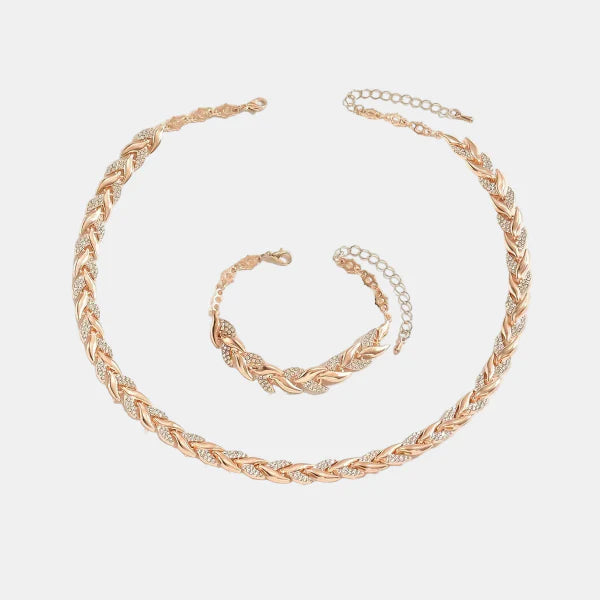 Ensemble de Bijoux Élégant à Motif Queue de Poisson – Finition Stylée et Captivante Jewelry Electro Paris Rose