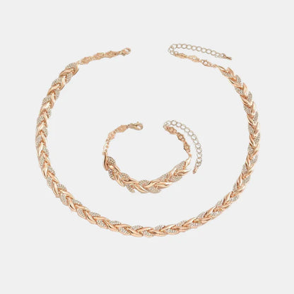 Ensemble de Bijoux Élégant à Motif Queue de Poisson – Finition Stylée et Captivante Jewelry Electro Paris Rose